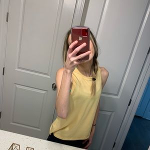 Athleta Uptempo Tank EUC XS — yellow